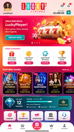 lucky legends casino Gameplay