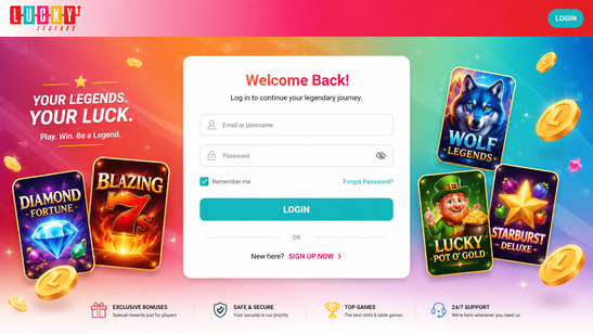lucky legends casino Jeu