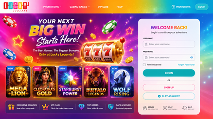 lucky legends casino Jeu
