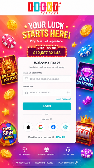 lucky legends casino Jeu