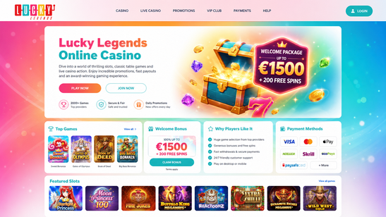lucky legends casino Gameplay
